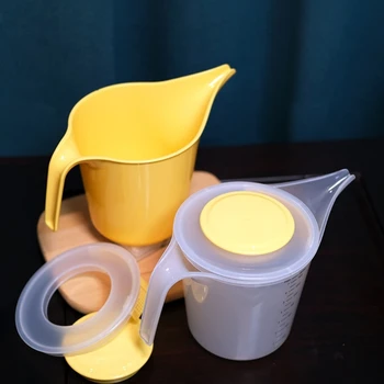 Plastikinis Matavimo Ąsotis Supilkite Puodelį su Splashs Padengti Matavimo Maišymo Taurės Virtuvės Kepimo Kraštovaizdžio Laistymo B03E