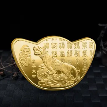 Ruhu Tianyi Tigro Metais Lobis Atminimo Medalis 3D Reljefo Metalo Atminimo Emblema
