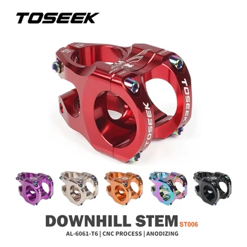 TOSEEK ST006 MTB Stem Aliuminio Lydinio Ultralight Didelio stiprumo Trumpas 35mm MTB Dviratį Lentelė Galia Dviračių MTB Power Bike Kamieninės