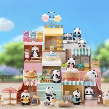 Panda Roll Prekybos Gatvė Serijos Blind Lauke Siurprizas Lauke Originalas Veiksmų Skaičius, Animacinių Filmų Modelis Mystery Box Kolekcija Mergaitėms Dovanų