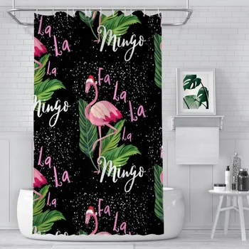 Fa La La Mingo Vonios Kambario Dušo Užuolaidose Flamingo 