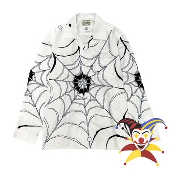 Naujas Spider Web Modelio WACKO MARIA Marškinėliai Vyrams, Moterims, Havajų Marškinėliai