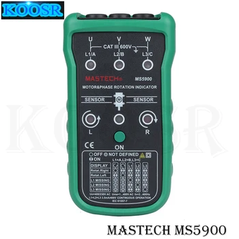 Mastech MS5900 3 Motorinių Metrų Seka Testeris, Skaitmeninis Tecrep Ne-susisiekite su Rotaciniu Lauko Indikatorius LCD Kišeninis Nešiojamas Multimetro