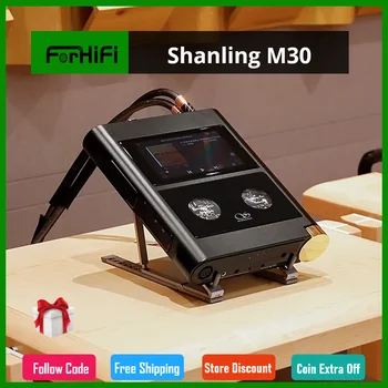 Shanling M30 AK4497EQ*2 Android Custom Belaidžio Modulinės HiFi Hi-Res Audio Darbalaukio Srautinių transliacijų Grotuvas MP3 WiFi DSD512 32Bit/768KHz