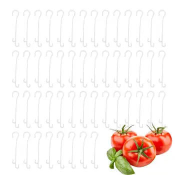 Pomidorų Kabliukai 50 Vienetų Daržovių J Kablys Paramos Pomidorų Paramos Tiekimą Ūkis, Sodas, Vaikų Darželio Kelią Suspaudimo Arba Nukristi