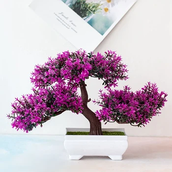 Dirbtiniai Augalai Bonsai Nedidelis Medis Puodą Padirbtų Augalų Vazoninių Gėlių Namo Kambaryje Stalo Apdailos Viešbučio Sodas Susitarimą Papuošalai