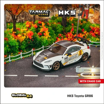 TW 1:64 GR86 HKS HIPERMAX Diecast Diorama Automobilio Modelio Surinkimo Miniatiūriniai Carros Žaislai, Bitumas Darbai