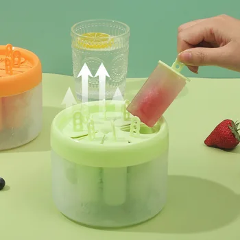 8 Tinklai/Set Silikono Kūrybos Vaikų Popsicle Pelėsių Namų Šaldiklyje Vaisių Ledai Formų Daugkartinio naudojimo Virtuvė 
