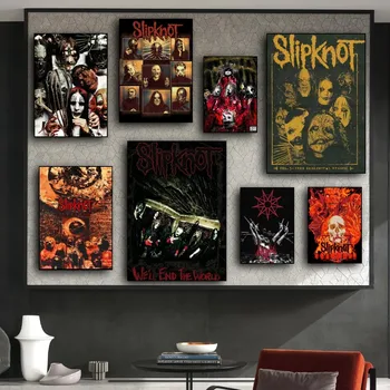 Klasikinis Heavy Metal Rock S-Slipknots Plakatas Spaudinių Sienos Nuotraukas Kambarį Namo Apdaila