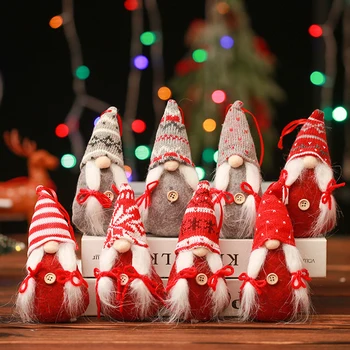 Gnome Kalėdų Beveidis Lėlės Linksmų Kalėdų Dekoracijos Namų Cristmas Ornamentu Kalėdos Navidad Gimdymo Naujųjų Metų 2024