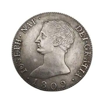 Surinkimo 1809 20 Reales - Juozapas Napoleonas Suvenyras Namų Puošybai Amatų Darbalaukio Papuošalai Ispanija Progines Monetas