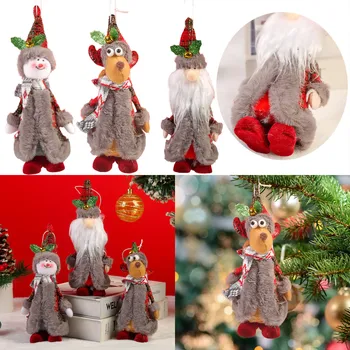 Kalėdų Kabinti Pliušinis Ornamentu Pliušinis Žaislas Santa Sniego Apdailos Nustatyti Kalėdų Ornamentu Kalėdų Dekoracijas 2023 Pardavimas