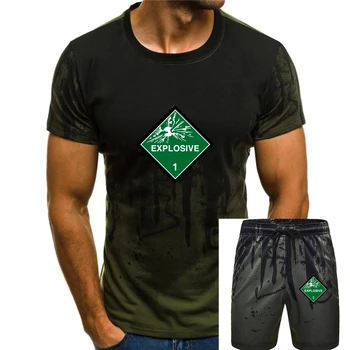 Sprogstamųjų 1 T-shirt, kad Rungtynės Retro Pušų Žalia 1