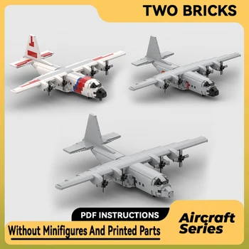 Ss Blokai Karinis Modelis C-130 Transporto Orlaivių Techninės Plytos 
