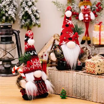 Turtingas Ir Spalvingas Beveidis Lėlės Šventinė Kalėdinė Dekoracija Mielas Kalėdų Papuošalai Nykštukas Lėlės, Papuošalai Nykštukas Žavinga Lėlės
