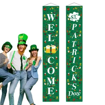 St Patriko Diena Dekoracijos, Lauko St. Patrick ' s Day Lauko Reklama, Dekoracijos Airijos Pasisekė Shamrock Sveiki Reklama St