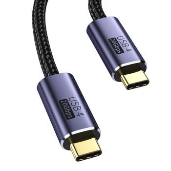 USB 4.0 8K 60Hz PD 100W Tipas-C, Vyrų Vyrų Įkrovimo Kabelį su Emark Lustas