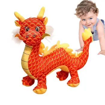 Įdaryti Dragon 2024 M. Kinijos Drakono Metai Pliušinis Lėlės iškamša Dekoro Kinų Zodiako Talismanas Žaislas, Skirtas Valentino Diena, Kalėdos,