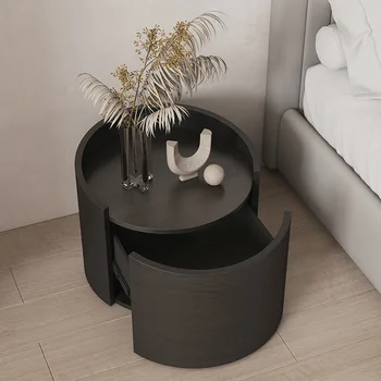 2023 Metų Aoliviya Oficialus Naujasis italijos Minimalistinio Dūmo apvalus staliukas Modernus Minimalistinio Aukštos Klasės Ramus Miegamasis Dizaineris