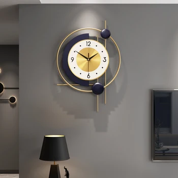 Šiaurės Modernus Sieninis Laikrodis Prabanga Kambarį Kūrybos Silent Metalo Didelės Paprastas Sieninis Laikrodis Miegamasis reloj de sumalti Namų Dekoro
