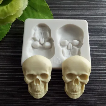 3D Skeletas Galvos Kaukolės Silikono 