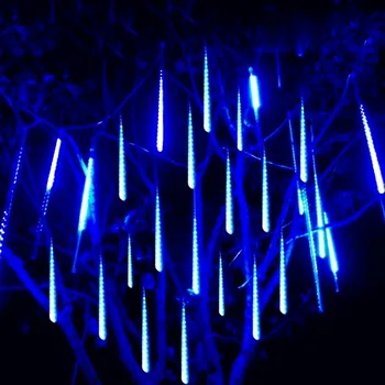 8 Vamzdžiai LED Kalėdų Meteoras Dušas Girliandą Girlianda Atostogų Juostelės Šviesos Lauko Pasakų String Šviesos Gatvės Sodo Puošmena