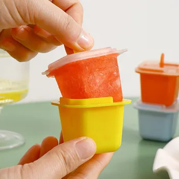 Mini Ledo Kubeliai Pelėsių, Maisto kokybės Silikono Ledo Plokštelėje Ledų Pelėsių su Popsicle Stick 