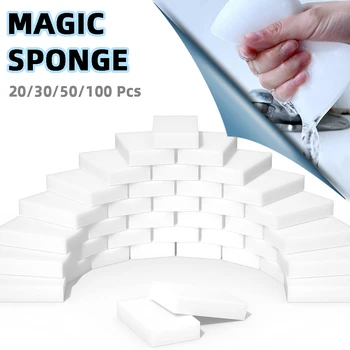 Magija 100 Sponge Sponge Magija Indai, Valymo Nano Virtuvės Skalbti Vnt Indų Plovimo Kempinės Melamino Daugkartinio Naudojimo Eponge