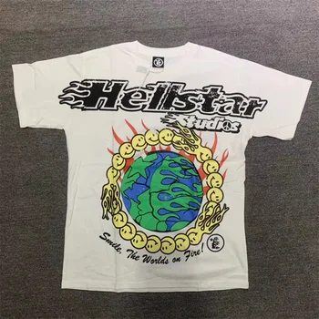 Hellstar Studios Pasaulyje Tee Pavasario Ir Vasaros Tendencija Žemė Saulės Spausdinti Aukštos Kokybės Medvilnės Marškinėliai Vyrams, Moterims