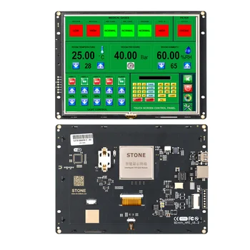 8Inch Protingas HMI Serijos TFT LCD Ekranas su Galinga Programine įranga + Cortex A8 CPU + Varžinio Jutiklinis
