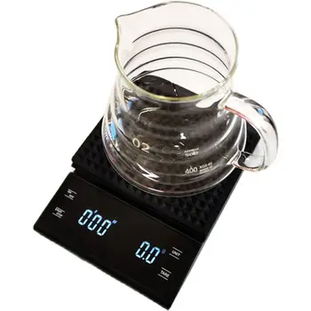 USB Įkrovimo Electonic Virtuvė Masto su Laikmačiu Smart Digital Kavos Masto Namų Maisto Masto Tikslumo Skalės Svoris Masto 3KG