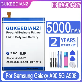 GUKEEDIANZI 5000mAh EB-BA908ABY EBBA908ABY Baterijos SAMSUNG Galaxy A90 5G A908 Didelės Talpos Batterij Baterija + Kelio NR.