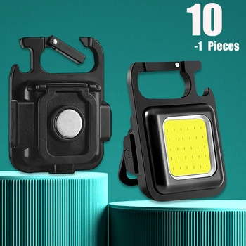 Mini LED Pultelio Šviesos Žibintuvėlis Daugiafunkcinis Nešiojamas COB Kempingas Fotoblykstės USB Įkrovimo Darbas Žibintai žvejybos Lanterna