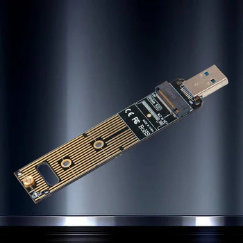 M. 2 NVME SSD USB 3.1 Adapter PCI-E, USB 3.0 Kietojo Disko Konverteris 10Gbps M2 SSD Talpyklos USB3 Adapteris.1 Gen 2 JMS583 Lustas