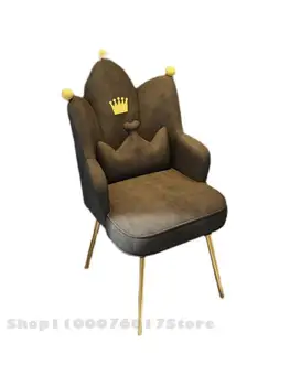 Nordic light luxury kėdės miegamojo mergina namuose net raudona makiažo kėdė odininkas išmatose paprasta manikiūro kėdė, kėdės atlošas