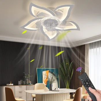Nuotolinio valdymo pulto LED ventiliatorius modernios lempos su lempa nuotolinio valdymo ventiliatoriaus 69cm miegamojo puošmena paraiškos priedai