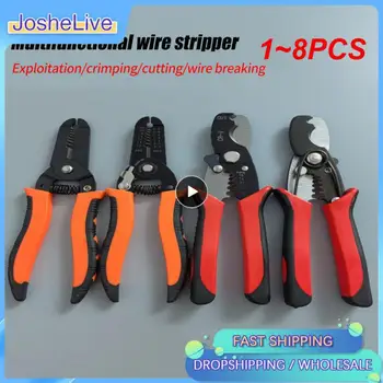 1~8PCS Wire Stripper Užspaudimo Įrankis, Elektrinis Galinių Daugiafunkcinis Kabelis Cutter Wire Stripper Terminalo Užspaudimo Replės Remontas