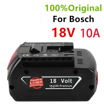 100%Original18V 10ah Įkraunama Ličio Jonų Baterija Bosch 18V 6.0 Atsarginę Bateriją Nešiojamų Pakeitimo BAT609
