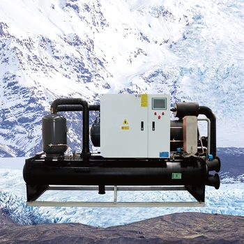 karšto pardavimo ledo pirtis šaldymo mašina vandeniu aušinamas varžtas šaldymo R22 šaldymo dėl sukamajame garintuve
