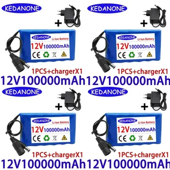 Paquete de batería de iones de litio recargable portátil, Super 12V, 100000mah, capacidad DC12,6 v, 40Ah, Stebėti cámara de CCTV
