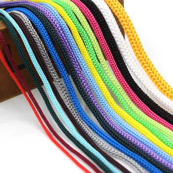4mm spalvų pp polipropilenas virvės keturių pin lyno diržo spalvos tinklelio nailono virvė