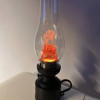 Naktį Šviesos Flameless Žvakių Laikiklis Žibalas Žvakių Šviesos Animacijos Anime Liepsna Lempa Mygtuką Baterijos Apdailos Prop
