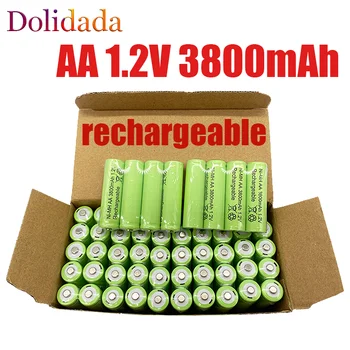 AA Baterija 100% Originalus 1.2 V AA Baterijos 3800 MAH Ni-MH Baterija, Gali Būti Naudojama LED, MP3 Lempos, Mikrofonas, Žaislas, Ca