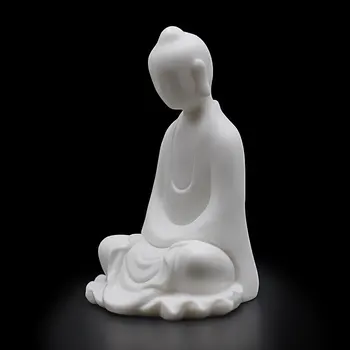 Formos Gipso Zen Budizmo 3D Budos statula silikono formos Vienuolis pav žvakė cemento, molio sluoksnį
