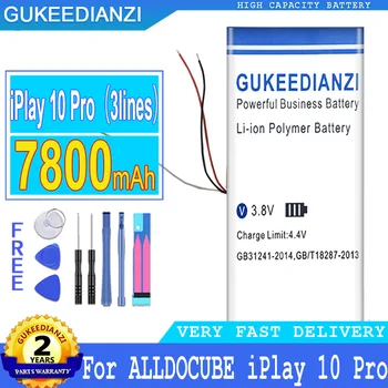 Baterija IPlay 10 Pro 3lines 7800mAh už ALLDOCUBE IPlay10 Pro Akumuliatorius, 3-wire Baterijų Didelės Galios Bateria