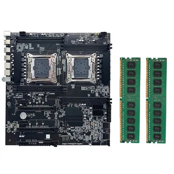 X99 Dual-Socket motininę Plokštę LGA2011-3 Dual CPU Plokštė Paramos RECC DDR4 Atminties su 2XDDR4 4GB 2133Mhz atmintis (RAM Atmintis