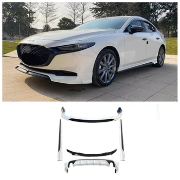 Už Mazda 3 Axela 2020 2021 2022 2023+ Aukštos Kokybės ABS Dažų Bamperis Priekinis Lip Galinis Spoileris, Difuzorius Pusėje Sijonas Išmetamųjų Kūno Kit