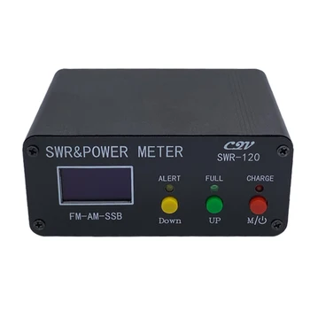 1.8 MHz-50MHz Nuolatinis Metrų Bangos FM, AM CW SSB 0,5 W-120W SWR Vatmetrą Aliuminio Lydinio Tipo C Įkrovimo su OLED Skaitmeninis Ekranas