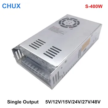 CHUX impulsinis Maitinimo šaltinis 400W Naudoti Pramonės 12V 24V 5V 15V 27V 48V DC S-400W Vieno Išėjimo LED MVAĮ