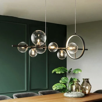 Šiuolaikinių LED Pakabukas Šviesos Nordic Black Šviestuvai Gyvenimo Miegamojo, Virtuvės Kabo Lempa Valgomasis Šviesos Armatūra